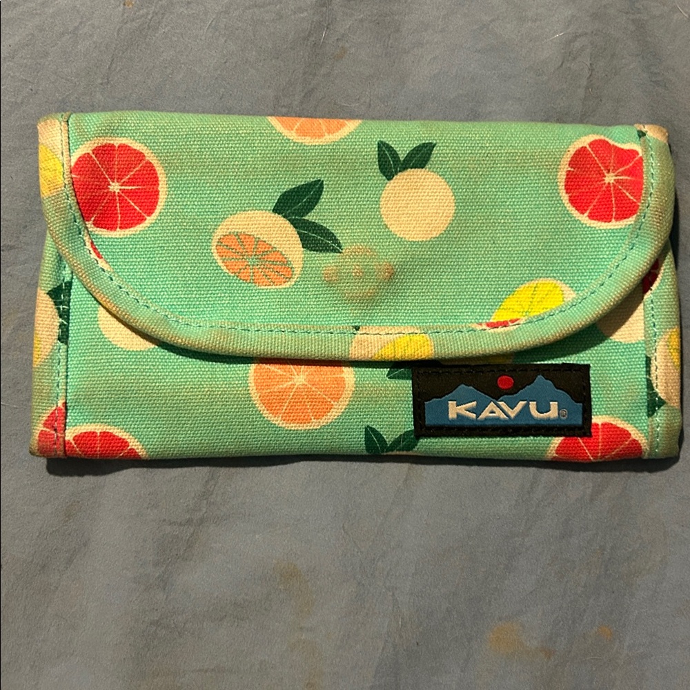KAVU Fruit Pattern Wallet in Green